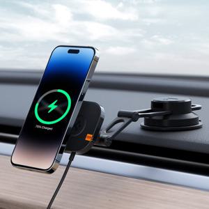 슈피겐 2단 관절 맥세이프 차량용 무선충전 거치대 ITS35W-3