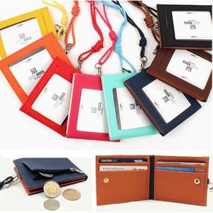 ITD 남녀 캐주얼 목걸이 카드지갑 명함 지폐 동전수납