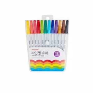 모나미12색슈퍼사인펜모나미사인펜세트