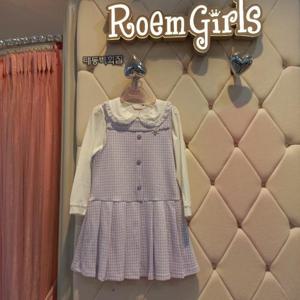 로엠걸즈 DP01 자가드 조끼 원피스 RGOM2413P