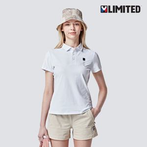 엠리밋 소로나 여성 반팔티 22610 화이트 카라 냉감티