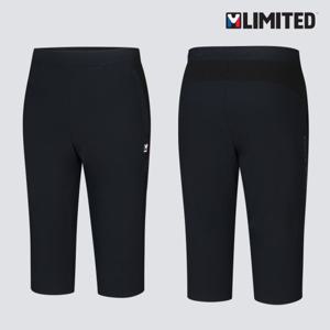[엠리밋]엠리밋 남성 7부 스판바지 54716 블랙 반바지 운동