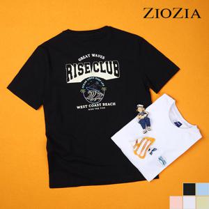 [지오지아] 코튼 100 데일리 반팔 티셔츠 B (ABC2TR3182_B)