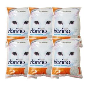 고양이 하리노 모래 4L 6P 반려묘 화장실 응고형 샌드