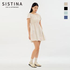 [SISTINA] 인기 셔링 포인트 미니 원피스_AWWOPO21110