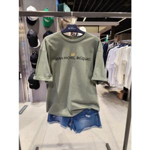 클라이드 엔 FOBTS281U 남여공용 유니 바스키아 등판 그래픽 반팔티셔츠