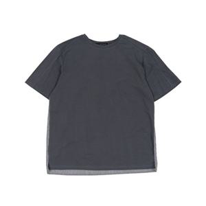 [카이아크만] 스트라이프 우븐 티셔츠(KQBTS576M0_GY)