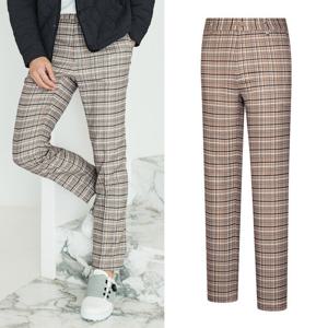 비티알 남성 가을 체크패턴 스트레치 밴드 바지 퓨리M(S)(남) BSP9125M
