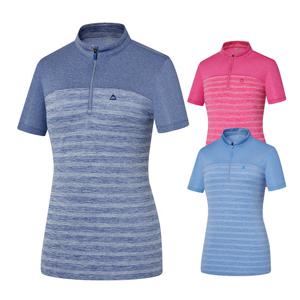 콜핑 여성 하이쿨 집업 반팔 티셔츠 2102TK559W