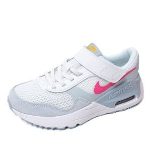 [나이키 슈즈]나이키 PS 아동 주니어 키즈 에어맥스 시스템 벨크로 화이트핑크블루 DQ0285-113