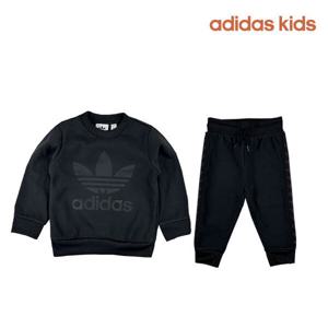 [아디다스 키즈]아디다스키즈 맨투맨 상하세트(AJMM13EI7451_BK)