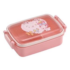 스케이터 마이멜로디 뮤직 1단 돔형 사각도시락 450ML