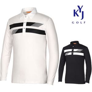 봄가을 엘릭 포인트 기능성 스판 카라 남성 골프티셔츠 DOSMTS21