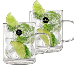 홈애니 버블 이중 내열 유리컵 580ml 2개 세트