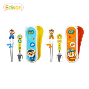 에디슨 뽀로로 이지스텐 수저 케이스세트(소방관/경찰)