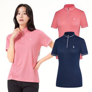 비티알 BTR 2102TB535W 골프웨어 하이쿨 여성 골프 반팔 반집업 티셔츠