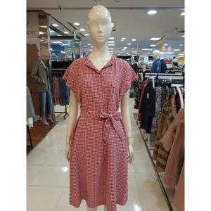 아르테 세이브존07 여름 카라 체크 원피스 DMBPWO360