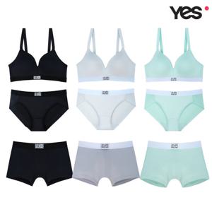 [예스]소프트 노와이어 커플속옷SET YSWBA241YSWPA241YSMDA241