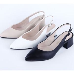 슬링백 예쁜 여자 신발 로퍼 구두 데일리 미들힐 샌들