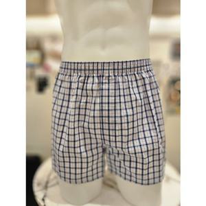 [바바라] 아사 면 체크 남성 트렁크 팬티 AMT4404T (네이비)