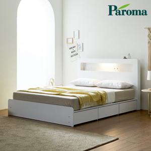파로마 베이 브론 LED3서랍수납형 독립유로탑70T Q 침대 ODM0070