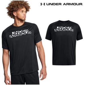[언더아머(백)]남성 여름 UA Tech  벨로시티  라운드 반팔 티셔츠 1387287-001