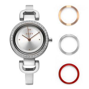 DKNY 시계 NY2861 시티 링크 베젤 세트 여성메탈시계