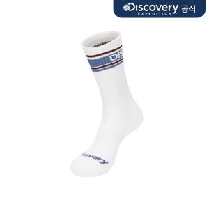 [디스커버리] 스트라이프 배색 로고 하이삭스 (BLUE) DXSO7124N-BLS