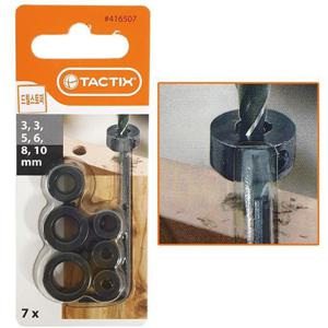 TACTIX 드릴스토퍼7P (416507) L렌치포함 깊이조절