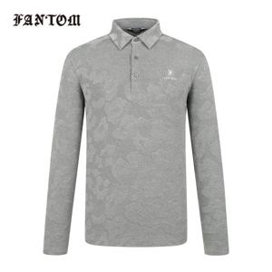 [팬텀] 남성 카모 패턴 카라 긴팔티셔츠