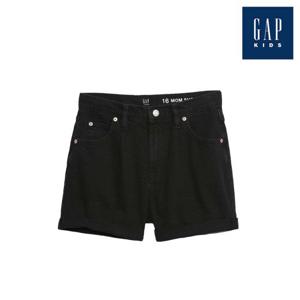 [갭키즈] 다트 디테일 롤업 데님 쇼츠(870992-00-9_BK)