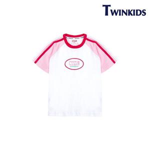 [트윈키즈]캐릭터 테이프포인트 티셔츠(TAMT9T07_PK)