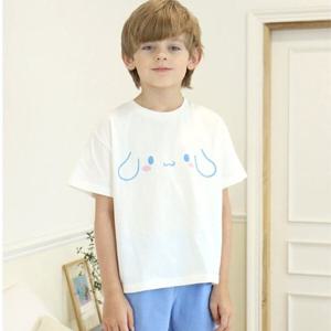 [레노마 이너웨어]프리미에팜 시나모롤 아동 화이트 5부 상하복