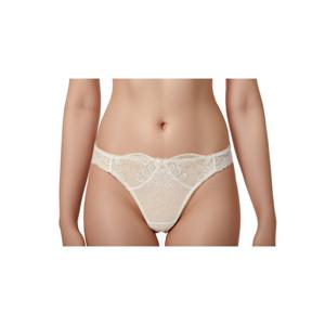[바바라(언더웨어)]웨딩 아이보리 올레이스 T팬티ABP4436T