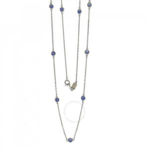 수지 레비안 사파이어 1.80cttw 스털링 실버 스테이션 목걸이 SZ