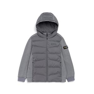 내셔널지오그래픽키즈 N214KDW220 플루토 하이브리드 다운 점퍼 MGREY