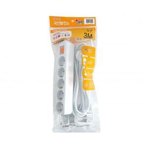 현대 멀티탭 차단 5구 3M HM16-53 (1개)