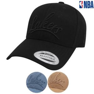 [엔비에이]남여공용 LA레이커스 볼륨자수 포인트 롱챙 볼캡 모자 (N245AP421P)