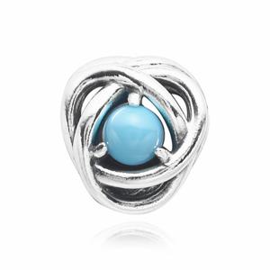 판도라 790064C02 12월 탄생석 블루 이터니티 서클 실버 참