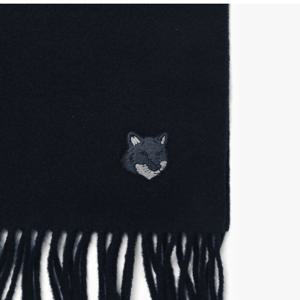 메종키츠네 볼드폭스헤드 머플러 잉크블루 MM06201BT3004-P476