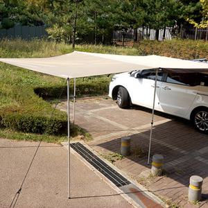 차량용 사이드어닝 2.5M+프런트월 타프바 자동차어닝