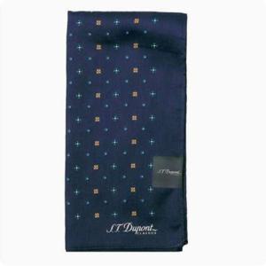 [에스티듀퐁(셔츠)]네이비 순면 럭셔리 프린트 손수건(SE4FMA381001SNY)