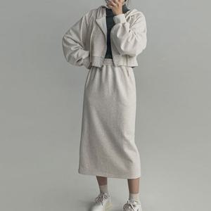 [에이와비] [140.150ver]  AWABMADE_온오프밴딩롱스커트