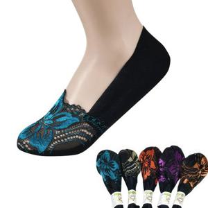 페이크삭스 크로바 여자 플라워 덧신 미끄럼방지 5P 편한 귀여운