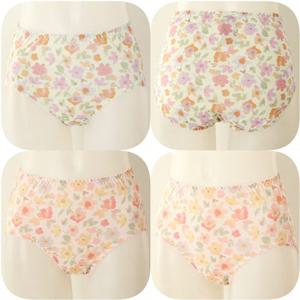 [비너스] 24FW 면100 수채화 꽃 나염 부인군팬티 (VPT6594)