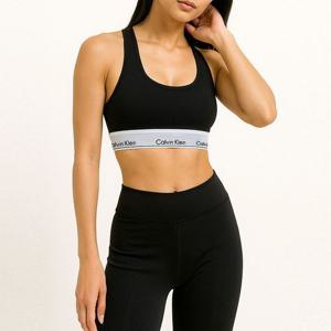 [캘빈클라인]CK 캘빈클라인 모던 코튼 AF 레이서백 노패드 브라렛 브라 블랙 F3785-001