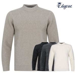 엣지애 남성 베이직 반목 앙고라 니트티 MCTW4SM5428