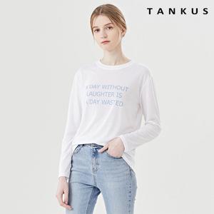 [탱커스]어데이 레터링 라운드 긴팔 티셔츠 (TV1TS021L0)