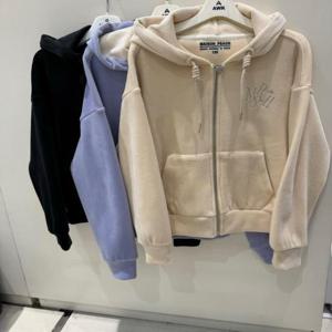 에어워크주니어-메종피치 CB01 골지벨루아 본딩 후드집업 M248G0573B