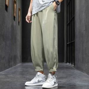 와이드 쿨링팬츠 통바지 조거 9부팬츠 허리밴딩